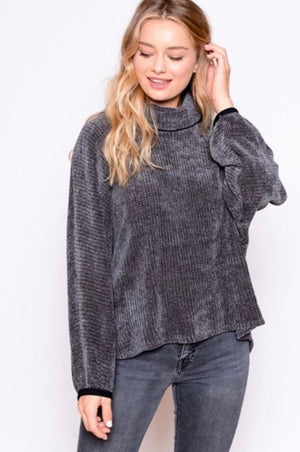 Charcoal Long Sleeve Mask Sweater