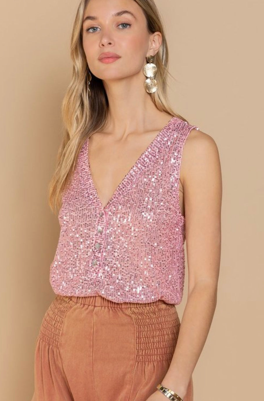 pink sequin top dress Fuchsia Sequin Mini Dress