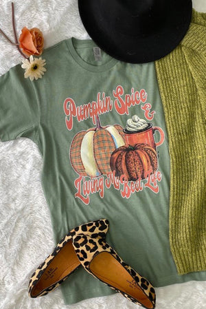 Pumpkin Spice And Living My Best Life T-Shirt