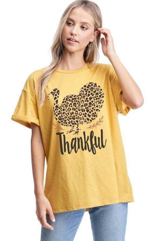 Mustard Turkey Thanksgiving T-Shirt