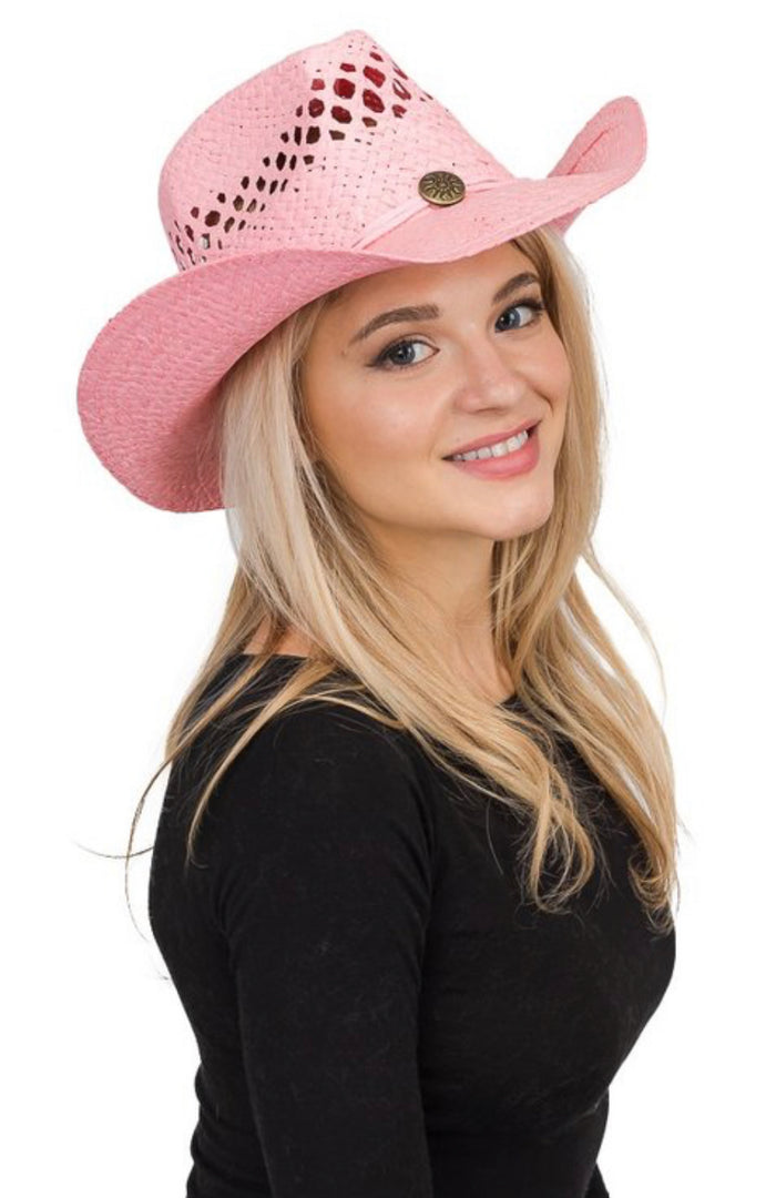 Pink Western Cowgirl Hat.